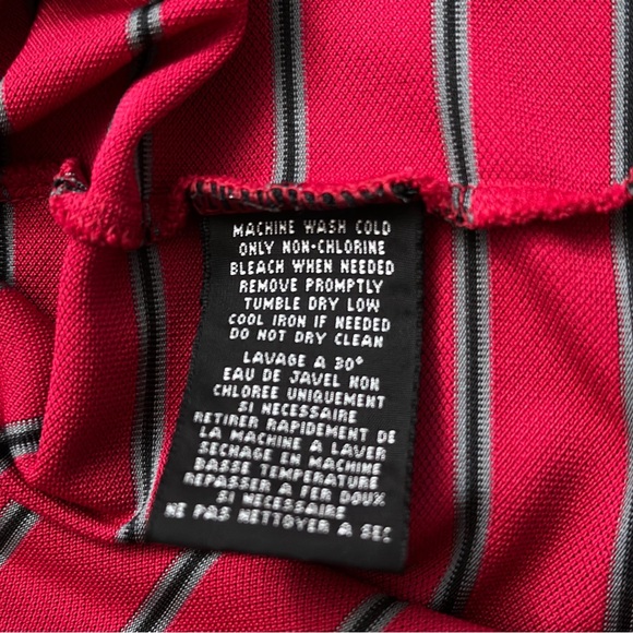 RLX Ralph Lauren Polo Shirt Mens XL Short Sleeve Golf Red Striped Torrey Pines - Picture 5 of 6